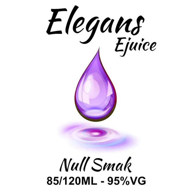 Hovedbilde Elegans - Null Smak High VG, Ejuice 85/120ml